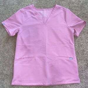 Figs Chalk Pink Casma three pocket top - medium